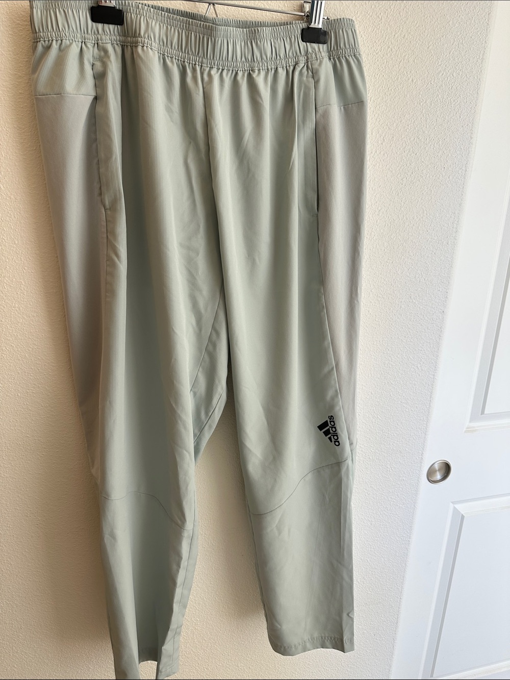 Adidas Aeroready Sage Gray/Green Lightweight Track Pants